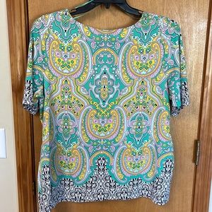 Women’s Charter Club short sleeve blouse